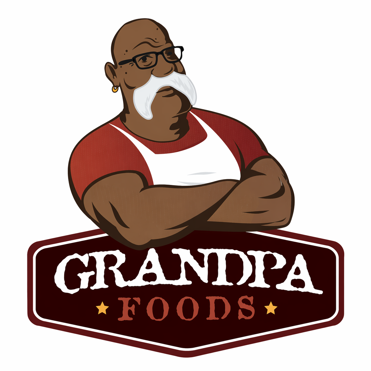 Grandpa Foods full color sauce and seasoning logo